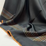 Fivescarf Kenar Çizgili Rayon Eşarp Siyah Taba