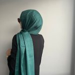 Döngü Desen Jakar Şal Zümrüt Yeşil