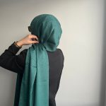 Döngü Desen Jakar Şal Zümrüt Yeşil