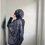 Fivescarf Etnik Desen Şal Siyah Gri
