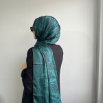 Fivescarf Etnik Desen Şal Zümrüt Yeşil