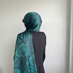 Fivescarf Etnik Desen Şal Zümrüt Yeşil
