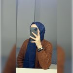 Halka Desen Jakar Şal Lacivert