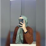 Halka Desen Jakar Şal Mint Yeşil