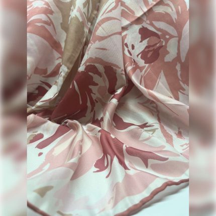 Soft Eşarp Ahenk Desen Pembe