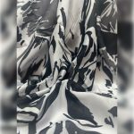 Soft Eşarp Ahenk Desen Siyah