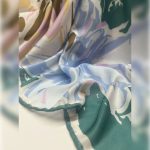 Soft Eşarp Ahenk Desen Koyu Su Yeşil